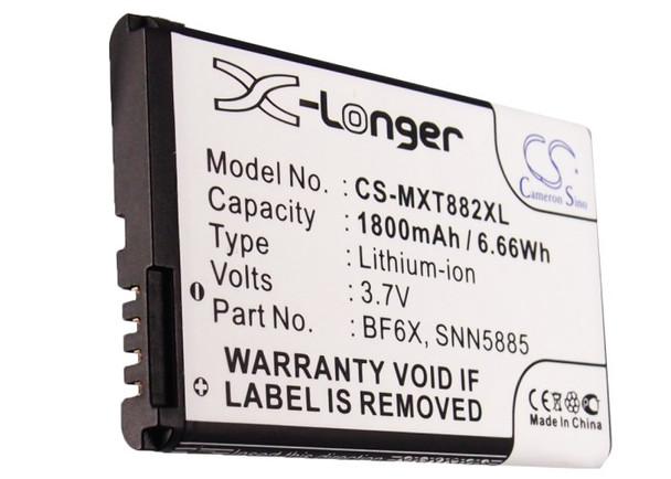 Battery for Motorola BF6X SNN5885 SNN5885A XT882 Droid 3 XT862 XT883 XT860 XT531