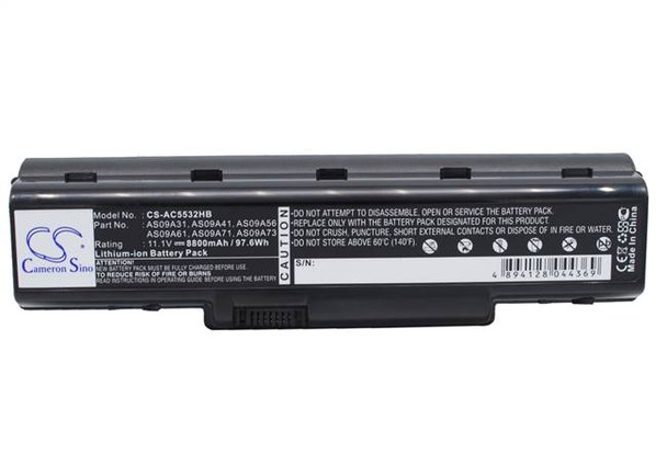 Battery for Acer Aspire AS5517-5661 Gateway AS09A31 ASO9A90 NV52 5517-1208 NV78