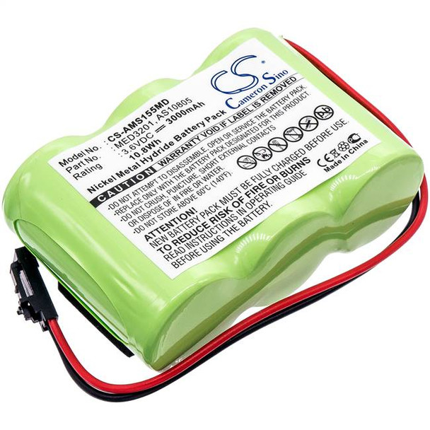 Battery for Welch-Allyn WA20510S WA49020 Alaris 1550 2860 72250 2860729 AS10805