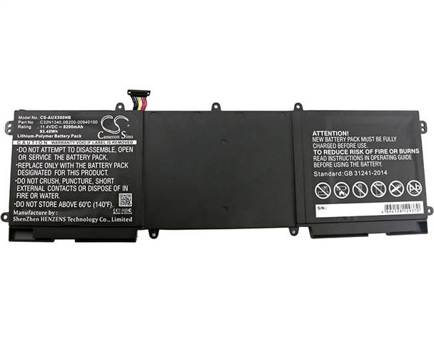 Battery for Asus NX550 ZenBook NX500 NX500J NX500JK 0B200-00940100 C32N1340 Battery for Asus NX550 ZenBook NX500 NX500J NX500JK 0B200-00940100 C32N1340
