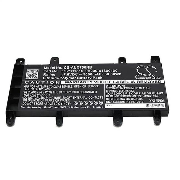 Battery for Asus VivoBook F756UA Z756UQ 0B200-01800000 0B200-01800100 C21N1515