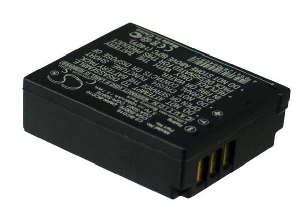 Battery for Panasonic Lumix DMC-TZ1 CGA-S007 CGA-S007A/1B CGA-S007E DMW-BCD10