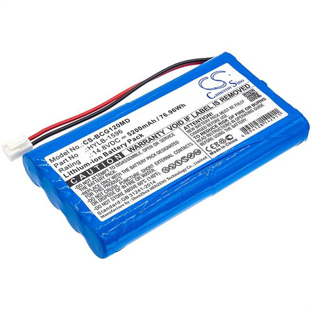 Battery for Biocare IE12 IE12A HYLB-1596 CS-BCG120MD 14.8v 5200mAh 76.96Wh