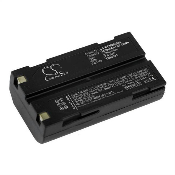 Battery for Smiths MCR-1821J/1-H BCI Capnocheck II Capnograph OM0032 8408 3400mA