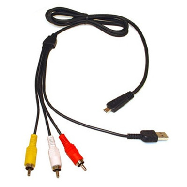 Câble USB Et AV Pour Sony Cyber-shot DSC-H/N/P/T/W - Câble Plat 1,5m, Connecteur Mini 8 Broches