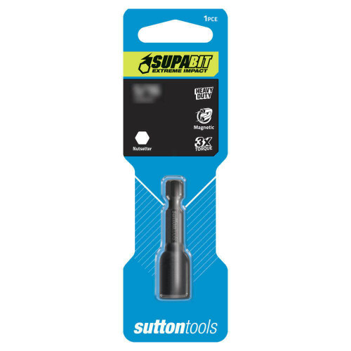 Sutton S1320845 5/16 X 45 Magnetic Nutsetter Impact Power Carded Crv Sutton S1320845 5/16 X 45 Magnetic Nutsetter Impact Power Carded Crv