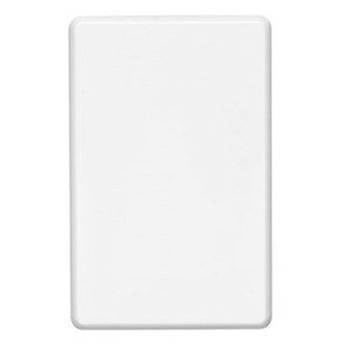 Clipsal C2031Vxcba Vertical Mount Pvc Switch Plate And Cover With Blank And Surround, Brushed Aluminum, 116Mm L X 76Mm W X 11Mm T