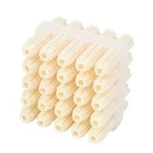 25Mm White Wall Plugs Pack Of 25