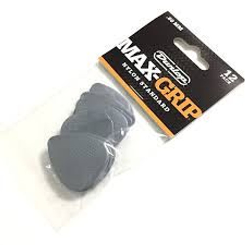 Nylon Grey Pick Max Grip .60Mm Dunlop (Pack Of 12)