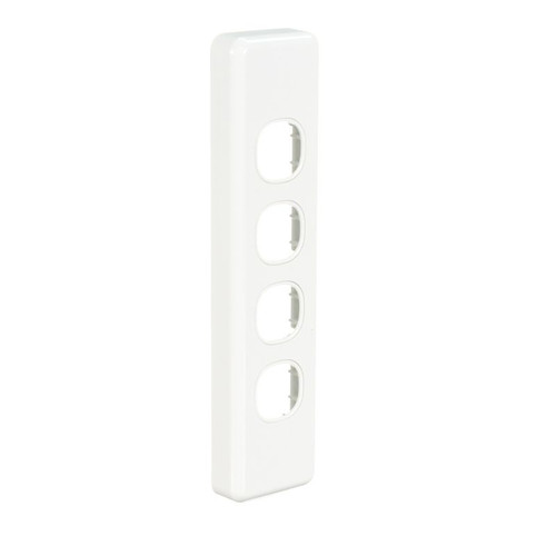 Clipsal Architrave 4G White Switch Grid & Cover