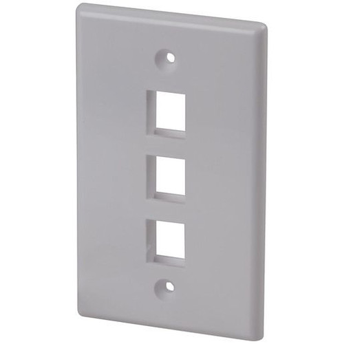 Keystone Wall Plate Triple White