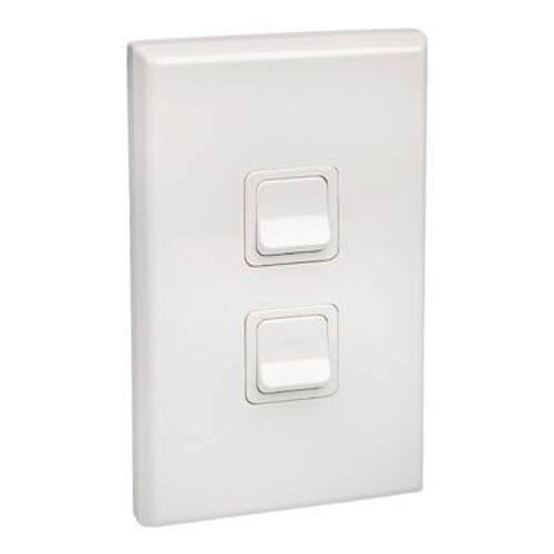 Pdl Switch 2 Gang White Pdl Switch 2 Gang White