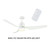 Manly Dc Led Ceiling Fan 52" With Remote White
