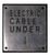 Label Plate: Elec Cable Under, 75 X 75Mm, Stainless Steel