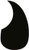 Ams Gp680 Acoustic Scratchplate Teardrop Style Black