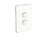 Clipsal Iconic 2 Gang Vertical/Horizontal Skin Cover Only - Vivid White 3042Cvw