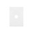 Hager Finesse 1 Gang Grid & Plate Matt White (No Switch Mechs) WBQSP1-MW