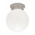 Opal 15Cm Ball Diy Batten Fixture Glass And Satin Nickle