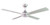 Tempo Ac 48" Ceiling Fan Brushed Chrome