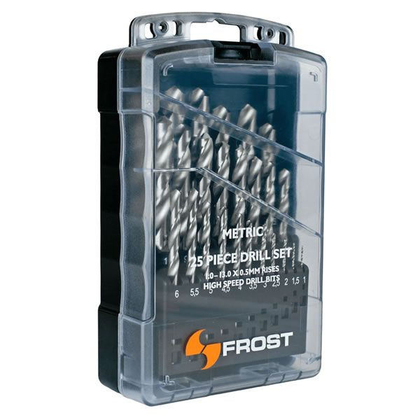 Frost 92260 - 25 Piece Metric Hss Drill Bit Set