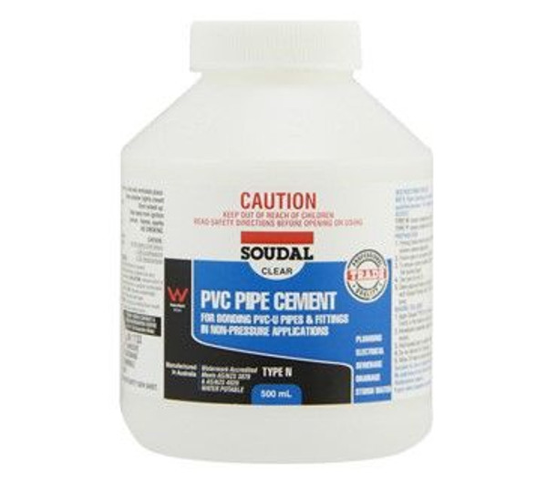 Solvent Cement Type N 250Ml Clear Pvc