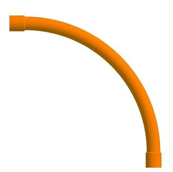 80Mm Hd Orange 90 Degree Sweep Bend (Ea)