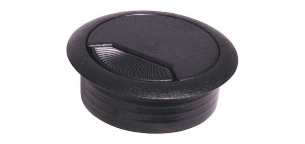 Black Desk/Bench Cable Tidy Grommet