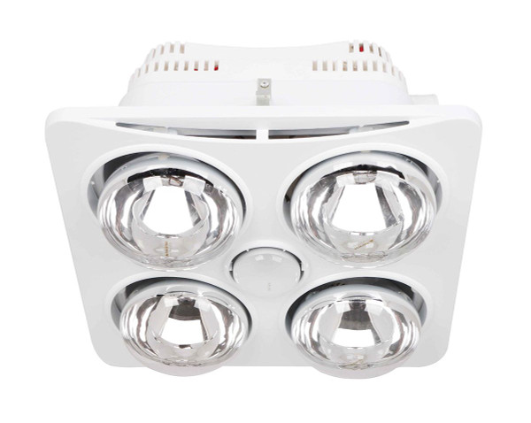 Ardene Quattro Bathroom Heater/Light/Exhaust Fan 3-In-1 White