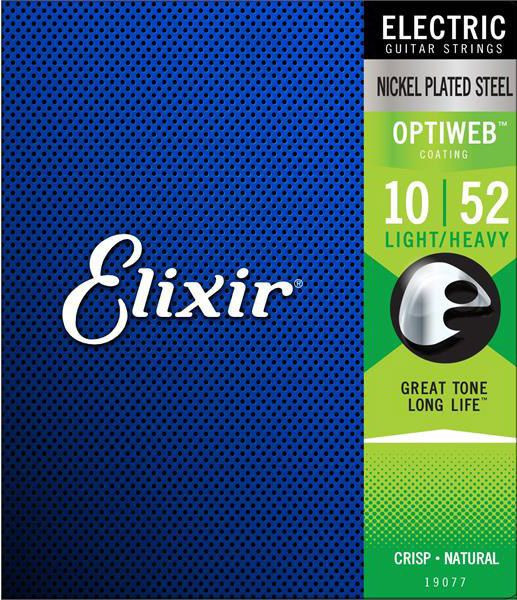 Elixir Optiweb Light-Heavy 10-52 Electric Guitar Strings