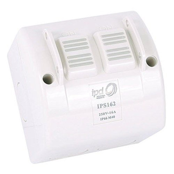 16A 2 Gang Weatherproof Isolator