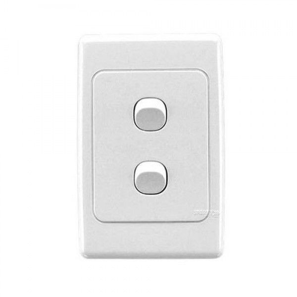 Clipsal 2 Gang Switch 2000 Series (Box Of 10)