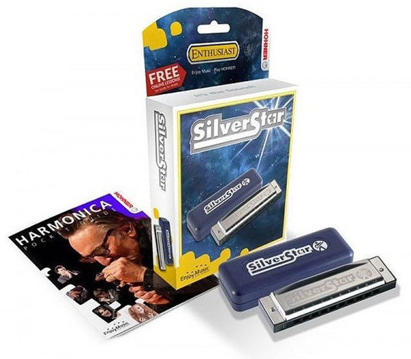 Hohner Enthusiast Series Silverstar Harmonica In The Key Of A
