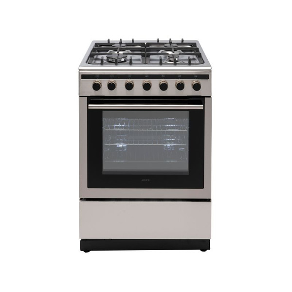 Euro Oven Freestanding 600Mm Dual Fuel Stainless Steel Ev600Dfsx
