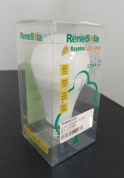 12W Led Globe Es 2700K - Renesola