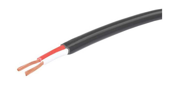 24/0.2 Black Double Insulated Speaker Cable (Per M)