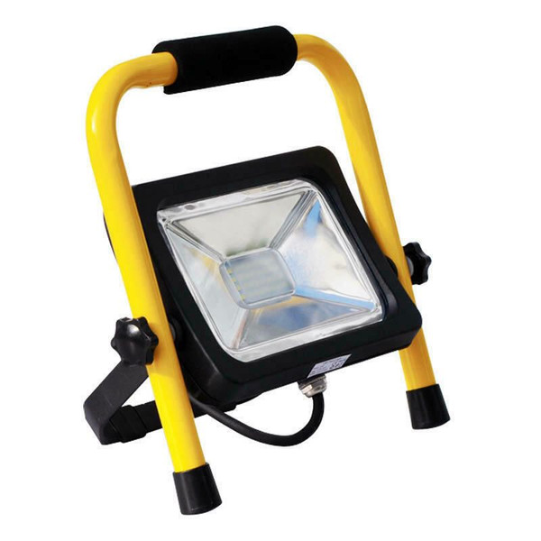 Ultracharge LED Flood Light 20W Stand - Yellow