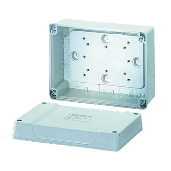 Cable Junction Box - 125X167X82Mm Grey Ral7035, Plain Walls Ip65
