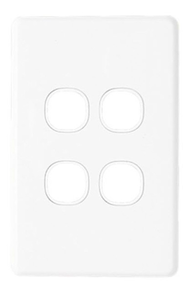 Clipsal 4 Gang Grid And Surround Plate Classic Series