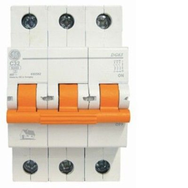 Ge Contractor Miniature Circuit Breaker (Mcb) 6Ka 3 Pole 32A C Curve 400V