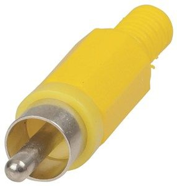Yellow Rca Plug - Plastic