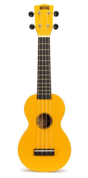 Mahalo Rainbow Series Soprano Ukulele - Yellow (MR1YW)
