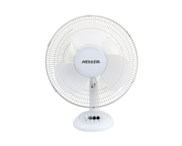 Heller 30Cm White Desk Fan (113069)