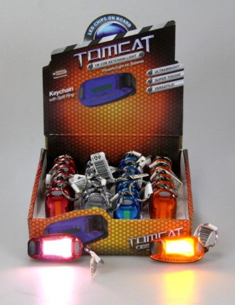 Tomcat Light Keychain LED 1W Assorted Colours