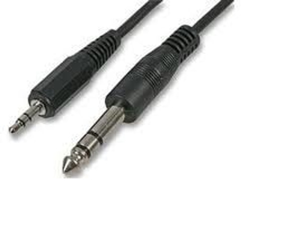 3.5mm Stereo Jack To 6.35mm Stereo Jack 6Ft Cable