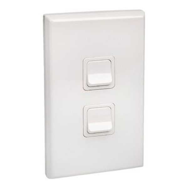 Pdl Switch 2 Gang White