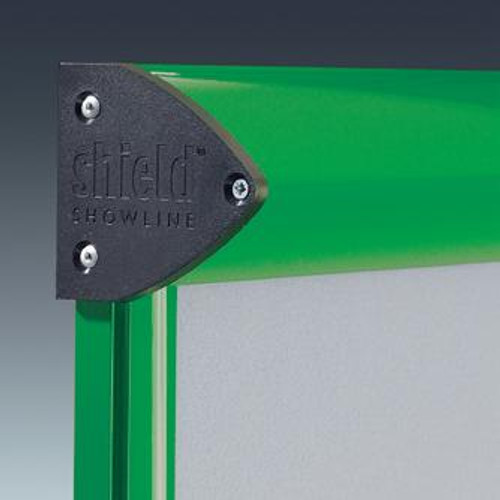Shield Deluxe Green Frame Interior Showcase Noticeboard