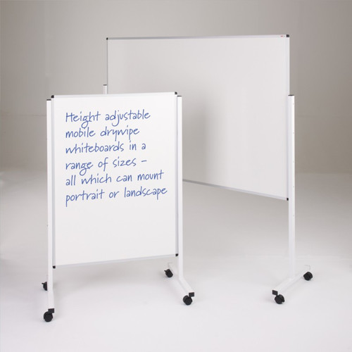 Double Sided Aluminium Frame Mobile Whiteboard