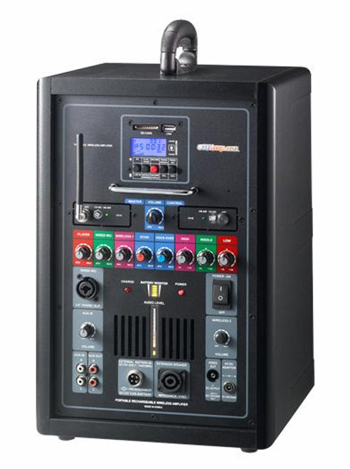 SoundPlus CHAmp-USR 150W USB/SD Recorder/Player + PA System with 2 Microphones