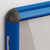 Shield Slimline Showcase Blue Frame Noticeboard
