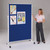 Double Sided Aluminium Frame Mobile Felt Pinboard